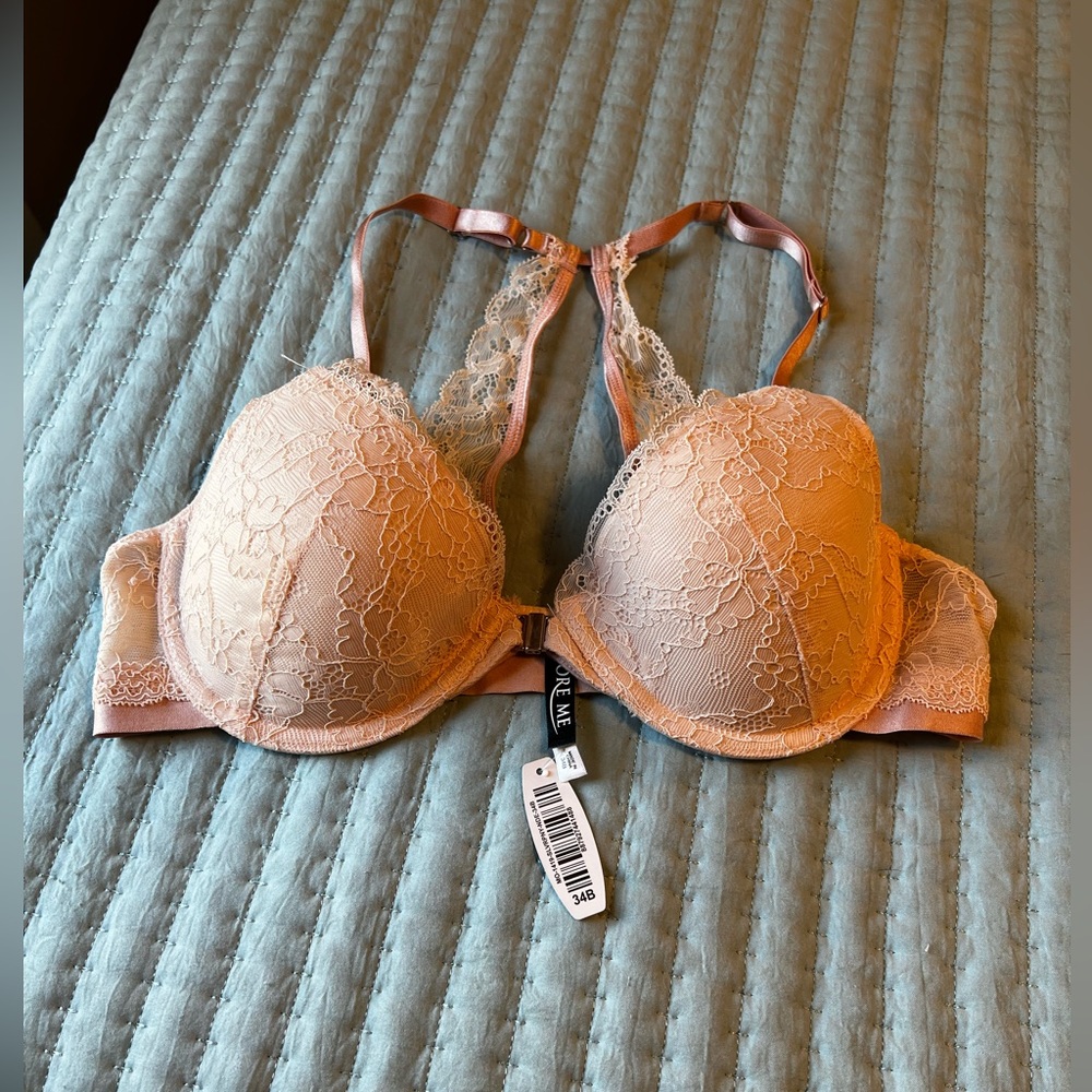 NWT - Light Pink Adore Me Lace Bra - 34B